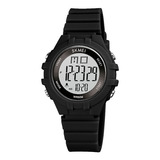 Watch Boys Girls Skmei 1716 Digital Alarm Chronometer Rgb Mesh Color Preto Cor De Fundo Branco