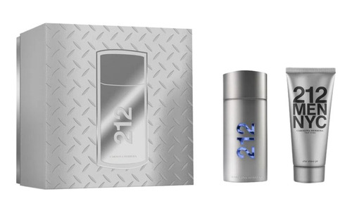 Kit Carolina Herrera 212 Men Edt 100ml + Gel Pós Barba 100ml