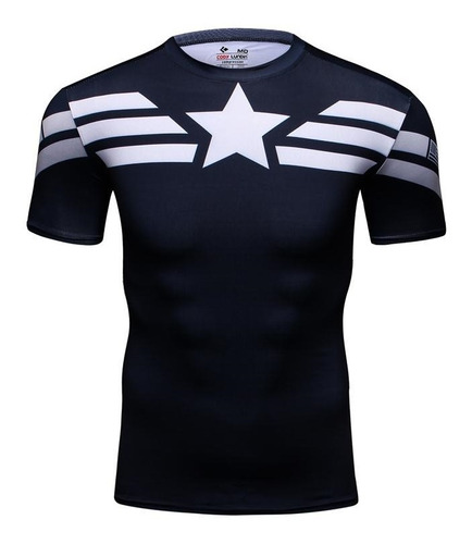 Playera Compresión Gym Capitán América