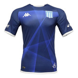 Camiseta Kappa Kombat Pro Slim Away Racing 2023 Azul Hombre