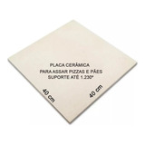 Pedra Pizza E Pães Refratária 40x40cm Forno E Churrasqueira