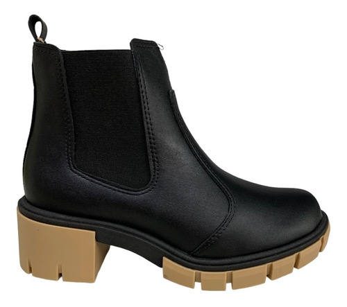 Bota Feminina Cano Baixo Tratorada Moleca Chelsea 5338106