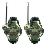 ' Reloj Walkie Talkies 2 Piezas Niños Simulación Militar