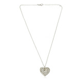 Collar De Plata Esterlina 925 Corazon Con Circones