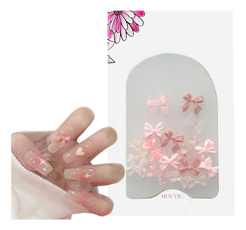 Moños Mariposas Flores Osos Coquette Para De Uñas