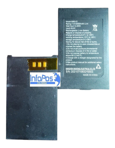 Bateria Para Impresora Pos-8001wd Pos-8003dd Bluetooth 80mm