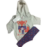 Conjunto Feminino Infantil  Inverno Raposinha - Roupa Bebê