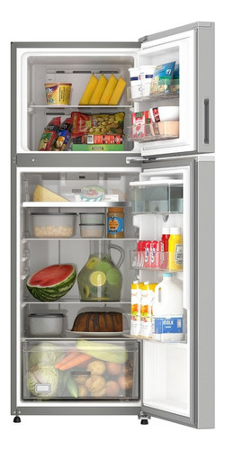 Refrigerador Auto Defrost Whirlpool Top Mount Wt1333k Plateado Con Freezer 364l 115v