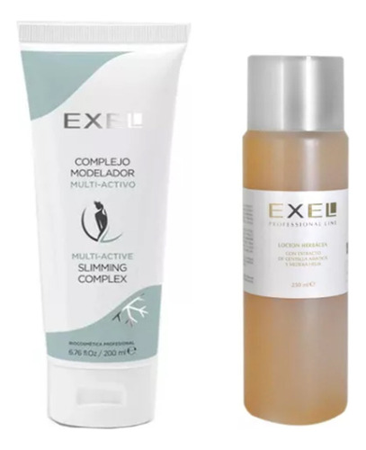 Kit Corporal Modelador Anticelulitis Complejo + Locion Exel 