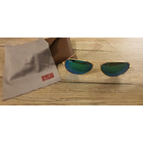 Anteojos De Sol Ray-ban Verdes/azules Gold Originales