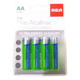 Paquete 4 Pilas Rca Alcalina Aa Rc-2al 1,5 Vcc 0% Mercurio