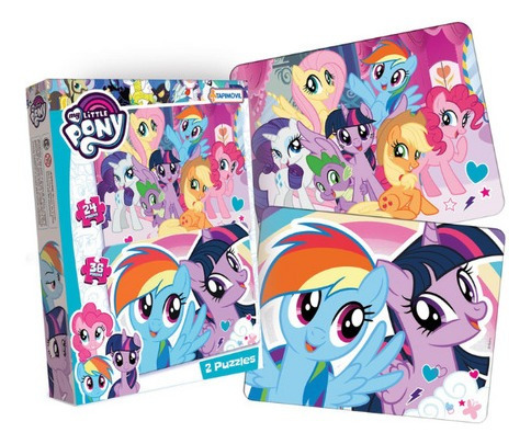 2 Puzzle / Rompecabezas - 24 Y 36 Piezas - My Little Pony