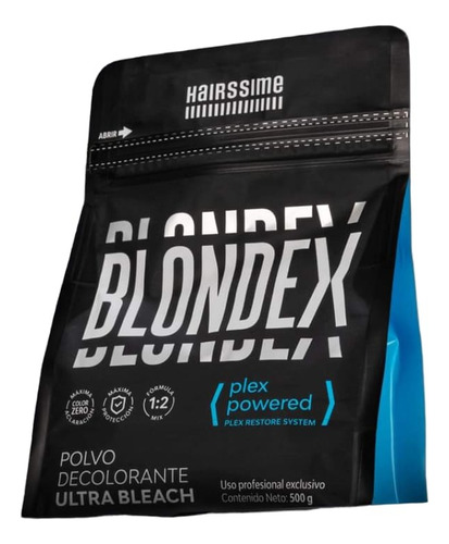 Hairssime Blondex Polvo Decolorante X 500 Gr Plex Premium