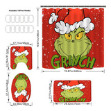 Juego De Cortinas De Ducha De La Serie Grinch Yoda