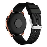 Pulseira De Silicone Para Galaxy Watch 42mm Sm-r810 E Gears2 Cor Preto