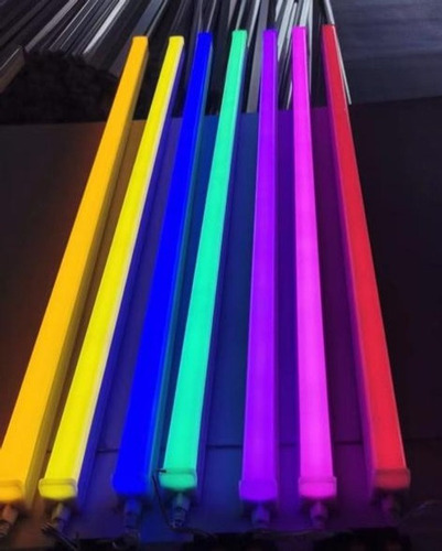 2 Lampara Tubo Neon T8 20w 1.20m Color A Elegir