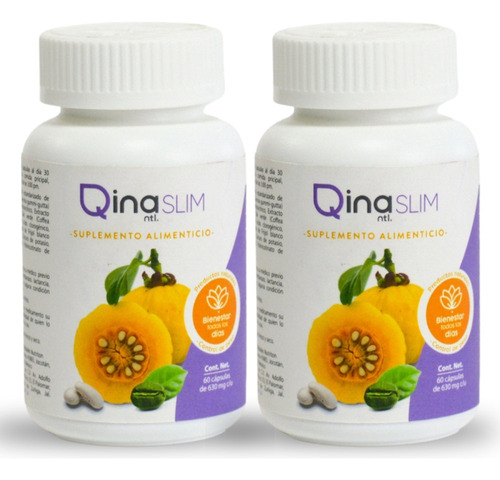 2 Qinaslim 60 Capsulas 630 Mg Qina Ntl Rmflex