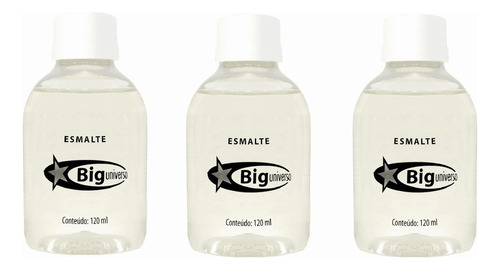 Big Universo Kit C/ 3 Unidades Base Incolor 120ml