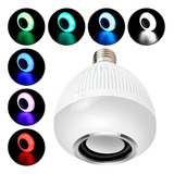 Lâmpada Led Rgb Com Bluetooth Para Música Som + Controle Cor Da Luz Luzes Led Colorida 110v/220v