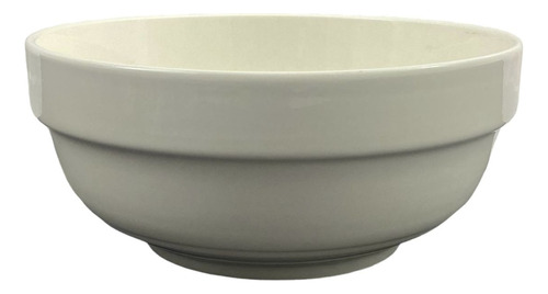 Bowl Cuenco Ensaladera Compotera De Ceramica 21x9cm Blanco