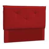 Cabeceira Queen 160cm Vic Suede Vermelho Dmonegatto