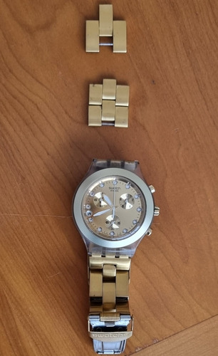 Reloj Swatch Full Blooded Irony Dorado Mate