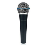 Microfono Alambrico Profesional Vs-sm2073 Cable Plus 6.3mm Color Negro
