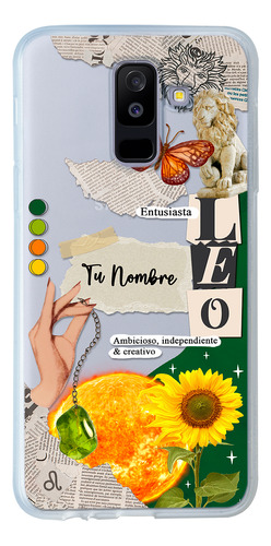 Funda Para Galaxy Mujer Signo Zodiaco Leo Con Tu Nombre