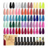 Rosalind Juego De 38 Esmaltes De Gel, 35 Colores Con Capa Ba