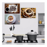 Plaquinha Placa Quadro 20x30cm Cozinha Café Coffee Xícara 