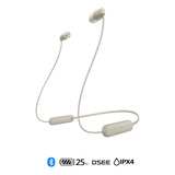 Auriculares Bluetooth Inalambricos In Ear Sony Wi-c100 Beige Color Crema