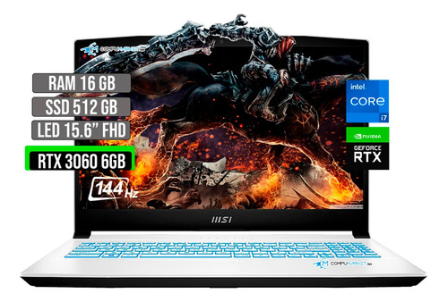 Msi Sword Intel Core I7 12650h Ssd 512gb Ram 16gb Rtx 3060