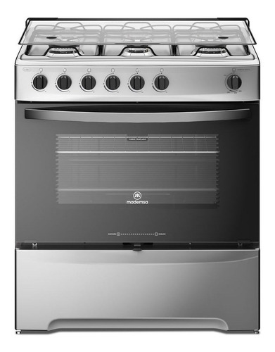 Cocina Mademsa Blanca M 820 T A Gas 6 Quemadores Puerta Con Visor 85.56l