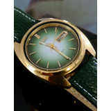 Seiko Gold And Green Lindo = Omega Tissot Crono 6138 Orient 