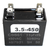 Capacitor Para Condensador Minisplit 3.5 Uf 450vac 