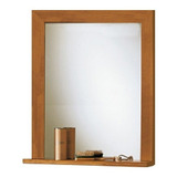 Espejo Repisa Baño Diseño Color Elección Tamaño 50 X 70 Cm