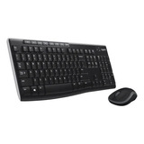 Kit Teclado E Mouse S/ Fio Mk270 Logitech Com Ç