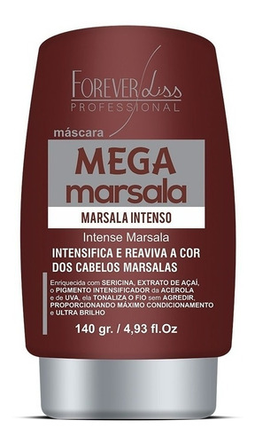 Máscara Matizador Mega Marsala Intenso Forever Liss 140g