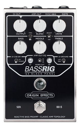 Pedal Origin Effects Bassrig 64 Black Panel Made In Uk
