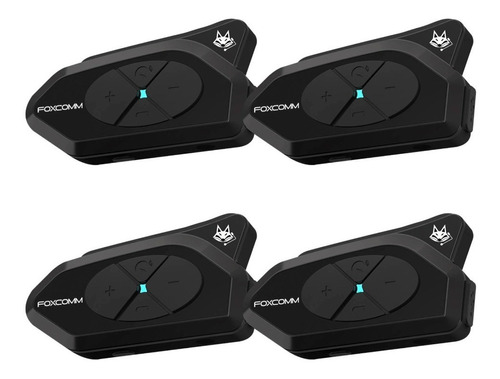Intercomunicadores Bluetooth P/moto Fox G4 Plus Pack X4