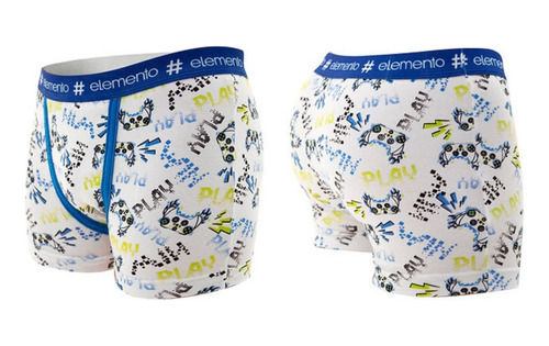 Pack X3 Elemento Boxer Estampado Algodon/lycra A. 624 Niños