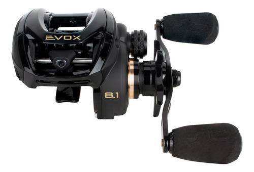 Carretilha Pesca Evox Black Drag 8kg 8.1:1 Direito - Saint Cor Preto