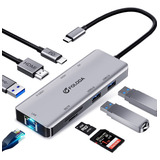 Hub Usb C Hdmi 4k A 60 Hz, Adaptador Usb C Ethernet Multipue