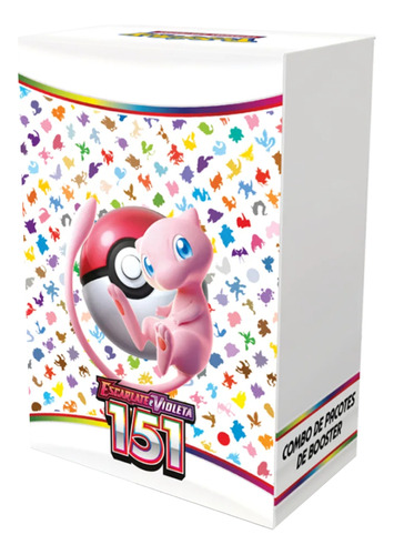 Box Pokémon 18 Boosters Cards Coleção Especial 151