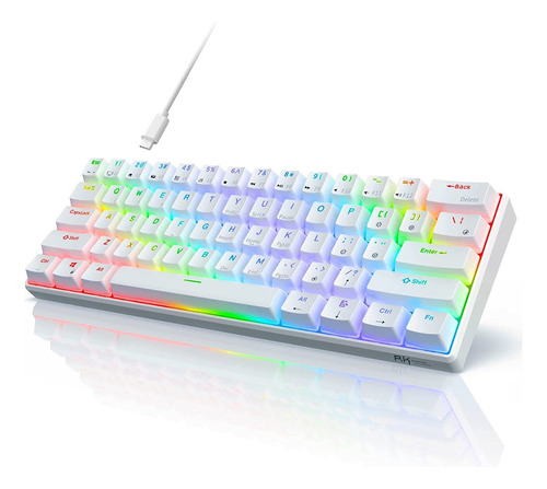 Teclado Mecânico Rk Royal Kludge Rk61, 60%, Rgb, Usb-c