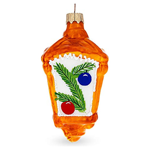 Farol Velas Brillantes Adorno De Vidrio Árbol De Navid...