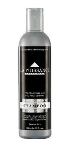 Shampoo Matizador Para Grises La Puissance Black 