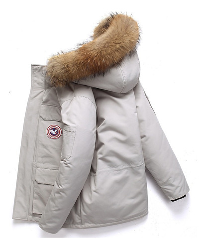 Parka Gruesa De Forro Polar Con Bolsillo Utilitario Parejas