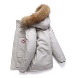 Parka Gruesa De Forro Polar Con Bolsillo Utilitario Parejas