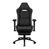 Silla Gamer Aerocool Royal Leatherette Color Charcoal Black